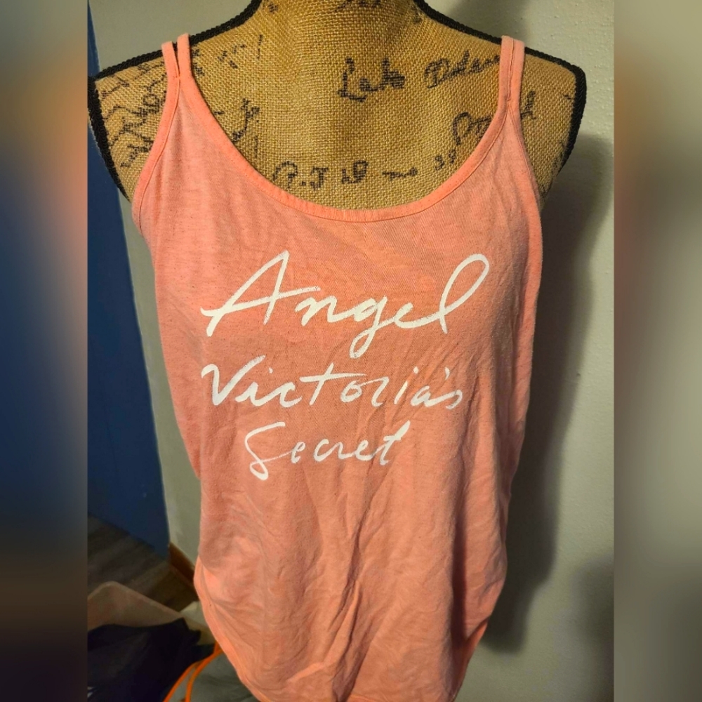 medium Victoria secret angel tank top its pinkish peach color like new